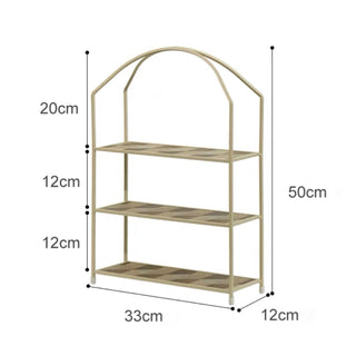 Iron Frame Three-Tier Display Rack  Storage