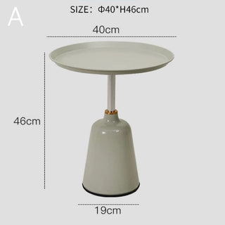 Gold Accent Mini Round Side Table