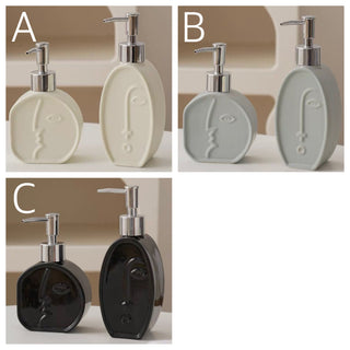 piece set Face Ceramic Dispenser