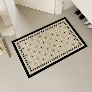 Monotone Geometric Pattern Water-Repellent Entrance Mat 4 Types 50 x 80 cm