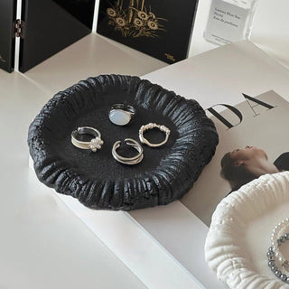 Matte Color Nuance Round Mini Accessory Tray