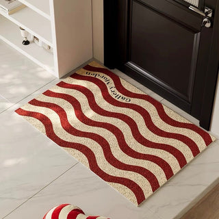 Striped entrance mat 50 x 80 cm mud-removing mat