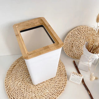 Wood x White Slim Dustbin  2 Types