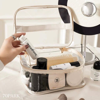 Clear Large Capacity Waterproof Cosmetic Storage Pouch Travel Pouch