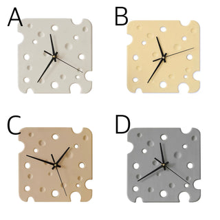 Cheese motif ceramic clockin  wall clock