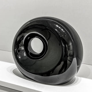 Modern Design Round Ceramic Tissue Case