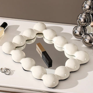 Bonbon Ball Ceramic Mirror  Tabletop Wall Mount