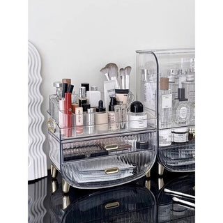 Clear Gold Drawer Tray Cosmetic Box Storage