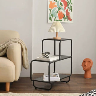 Iron Frame Three-Tier Storage Rack  Side Table