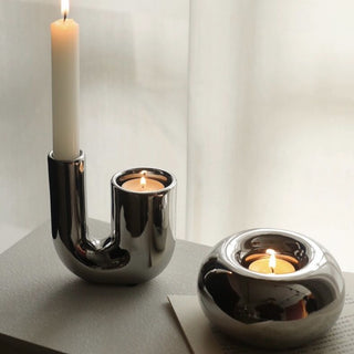 Metallic Candle Holder   Decorative Object