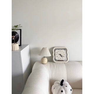 Square Wave Clear Clock  Wall Clock