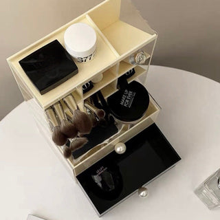 Pearl Monotone Drawer Cosmetic Storage Box