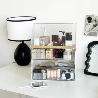 Large Capacity Lidded Drawer Cosmetic Storage Box