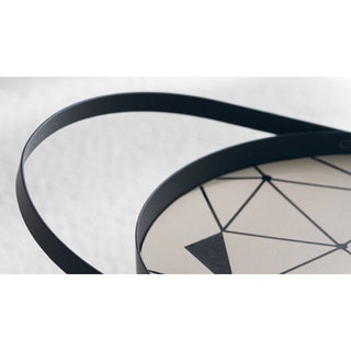 Two-tier round display rackin  storage