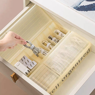 Cable storage case with lid cable box charger