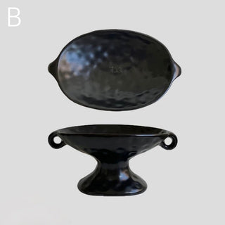 Handled Nuance Ceramic Accessory Tray  Small Item Holder