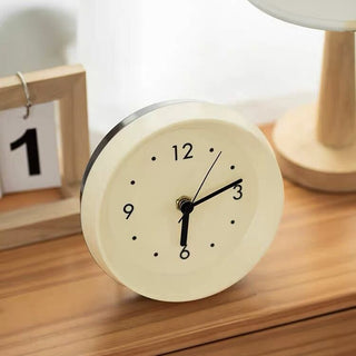 Two-tone Simple Round Clock Table Clock