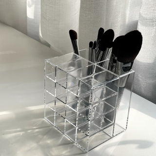 Clear Acrylic Lip Brush Stand Cosmetic Storage
