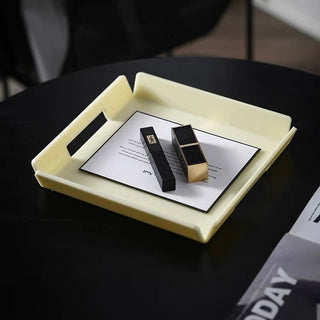 Square-shaped Simple Acrylic Mini Tray Cream Storage