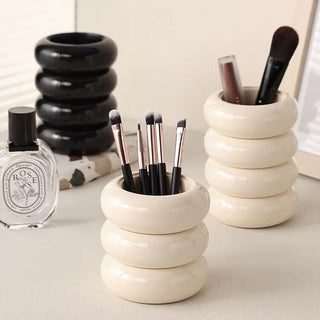 Donut Tube Four-Tier Brush Stand  Pen Holder