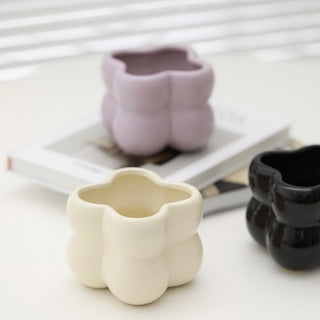 Cube Pokopoko Ceramic Pot Cover