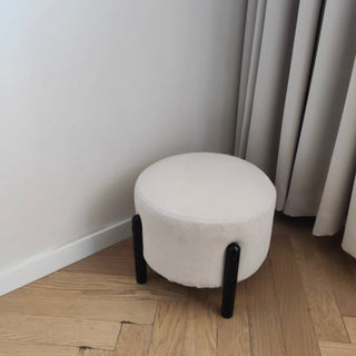 Compact Round Stool with Legs  Ottoman Chair Round Stool for Entryway
