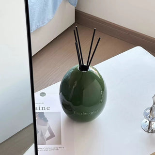Egg motif ceramic diffuser container refillable bottle