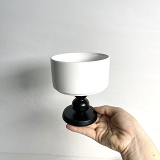 Wood Legged Ceramic Mini Trinket Box