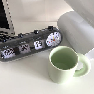 Retro Flip Clock  Table Clock with Calendar