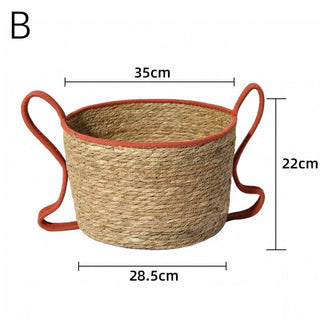 Wavy Handle Basket  Storage Basket Laundry