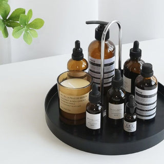 Arch Round Tray with Handle Monotone