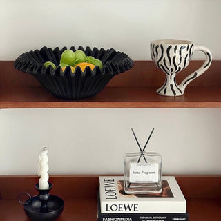 Modern Pleated Design Large Fruit Tray  Basket Storage Tray