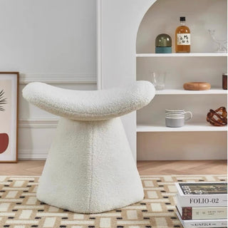 White Modern Stool Dresser Chair Ottoman