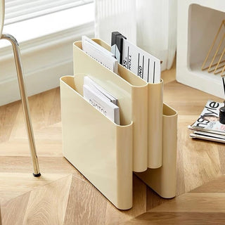4 Pocket Magazine Rack  Storage Book Stand
