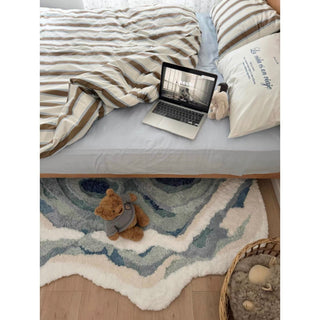 White Brown Stripe Duvet Cover Set