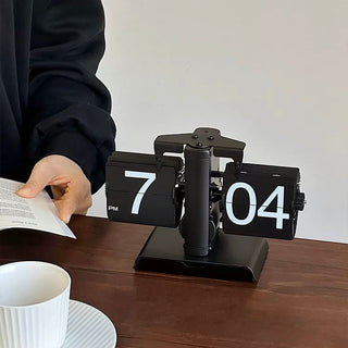 Flip Stand Clock with Storage Tray   in   Table Clock