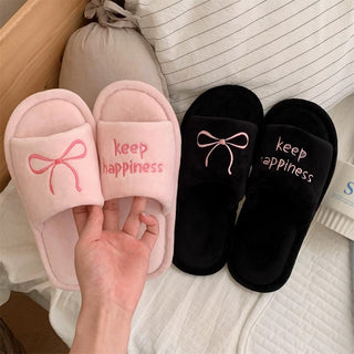 Ribbon embroidered design room shoes  3 sizes indoor slippers.