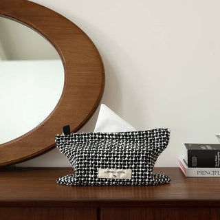 Tweed Mix Tissue Case   Hanging Cover