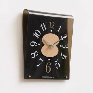 Square Acrylic Wood Art Clock  Wall Clock