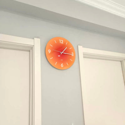 Gradient Wall Clock with Stand and Lettering