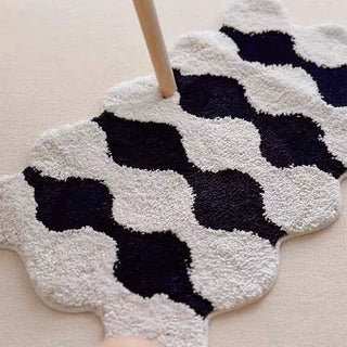Wavy Monotone Door Mat 40x70