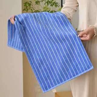 Simple Pin Stripe Color Face Towel     100% Cotton  Combed Cotton  Absorbent