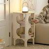 Legged Curved Three-Tier Storage Display Rack Side Table