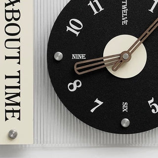 Record-style art design clockin  wall clock