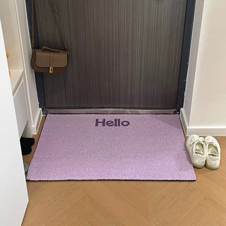 Hello Lettering Color Entrance Mat  50 x 80 cm Mud Removal