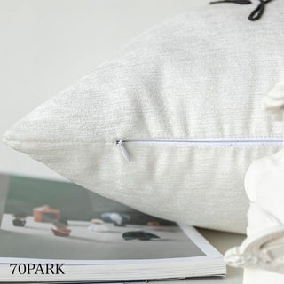 Motif Line Drawing Embroidery Simple Cushion Cover  6 Types