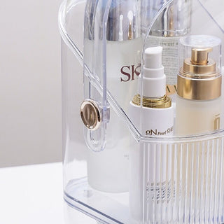 Clear Portable Cosmetic Box Makeup Storage