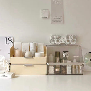 Large Capacity Lidded Drawer Cosmetic Storage Box