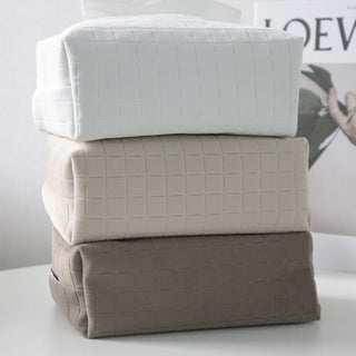 Checkered pattern Mousse velvet tissue cover