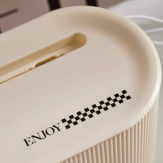 Monochrome Power Strip Storage Cable Box with Lid